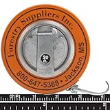 Forestry Suppliers English Steel Diameter Tape (Black Steel Line w/Bright Graduations)