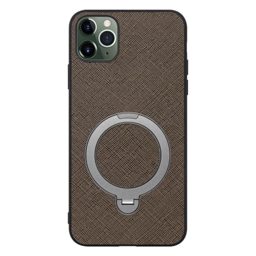 LOOF CASUAL MAG-RING ���U�[ ���^ �����O�t�� �X�}�z�P�[�X for iPhone 11 Pro Max �p �P�[�X �J�o�[ �����O �X�^���h �}�O�l�b�g �X�g���b�v�z�[�� �V���v�� �ϏՌ� �y�� [GRAY×�u���E��]
