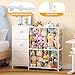 Metal Stuffed Animal Storage Organizer with 3 Fabric Drawers, 28