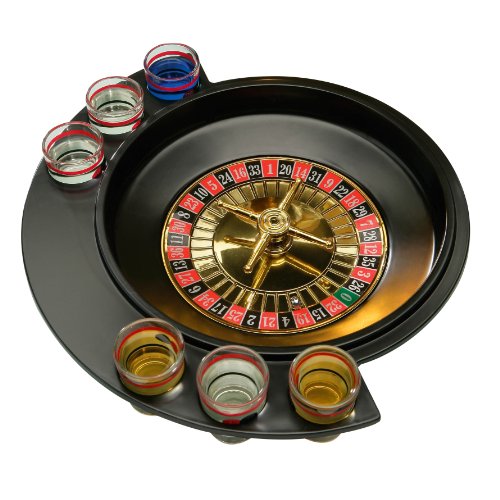 Premier Housewares Roulette Lucky Shot Drinking Game, 6 Glass