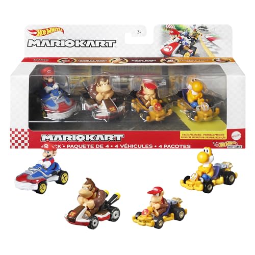Hot Wheels Mario Kart Pack 4 véhicules - vue 2