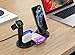 Wireless Charger for Airpods Pro, Aufixy 4 in 1 Wireless Charging Station with Apple Watch Stand and QC 3.0 Adapter for iWatch 5/4/3/2/1, Airpods 3/2/1, iPhone 11/11 Pro Max/XR/XS Max/XS/X/8/8P Black