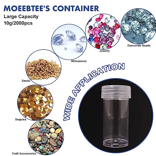 Image of MoeeBtee Diamond Painting Organizer - 60 Slot Accessories and Tools Case, Jewelry Beads Storage Box - Purple
