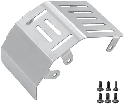for LOSI 1/4 Promoto-MX Motorcycle RC Chassis Armor Guard Plate, Stainless Steel Front Rear Chassis Armor Protection Plate Skid Plate Upgrade Parts