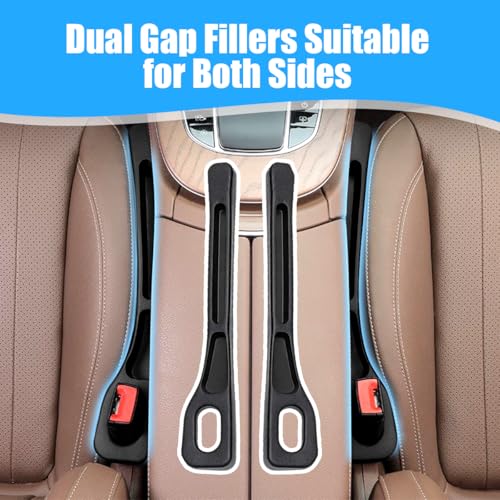 2 Stück Autositz Lückenfüller, Aufbewahrungsbox für Autositze, Autositz Gap Organizer Storage, Car Seat Gap Filler Organizer, Universale Sitzlücken Stopper Organizer Verhinderung für PKW SUV LKW