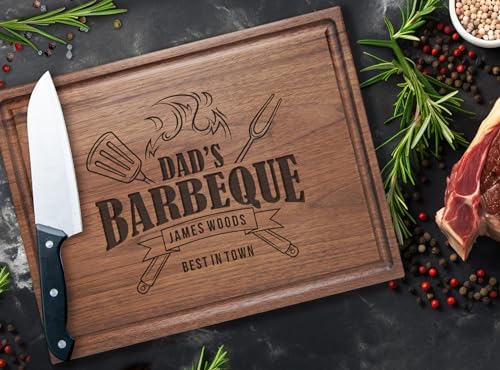 Tabla de cortar personalizada de madera rectangular miniatura 3