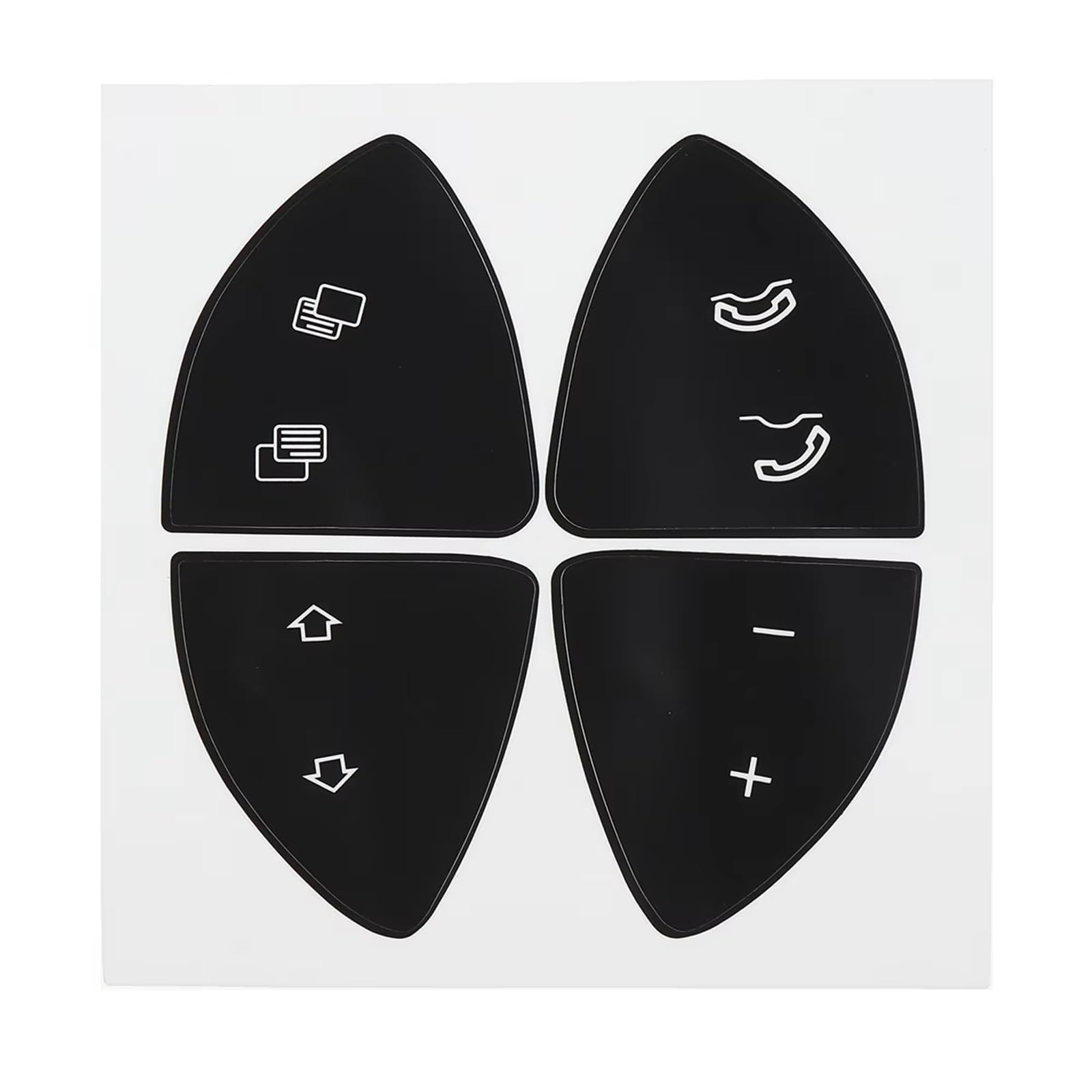 Button Trim Compatible with Benz W220 S430 S500 S600 CL500 CL600 Car Steering Wheel Button Stickers