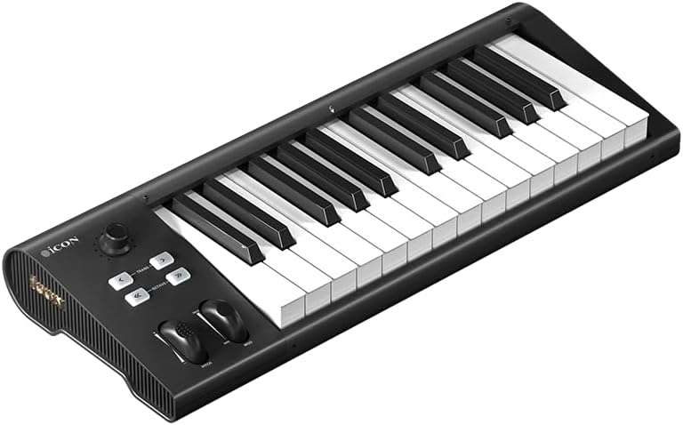 iCON Pro Audio Artist MIDI Keyboard Controller Series | Velocity-Sensitive 25-Key MIDI Keyboard Controller with Touch Sliders for DAW