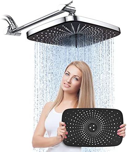 Veken 12 Inch Shower Head With Extension Arm Wide Rainfall Style veken-12-inch-shower-head-with-extension-arm-wide-rainfall-style