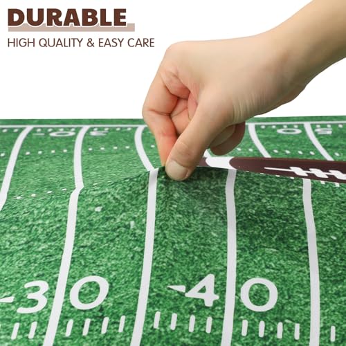 Image of Vitalcozy 4 Pcs Football Crib Sheet for Standard Nursery Decor