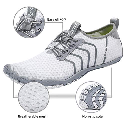 Image of Racqua Water Shoes Quick Dry Barefoot Beach Aqua Sport Swim Surf Pool Hiking Diving Walking for Men Women