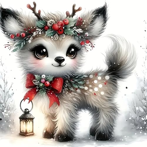 Kit peinture diamant 5D anti-stress pour réussir votre décoration de Noël facilement à la maison