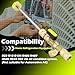 Valve Core Remover Installer Tool with Dual Size SAE 1/4