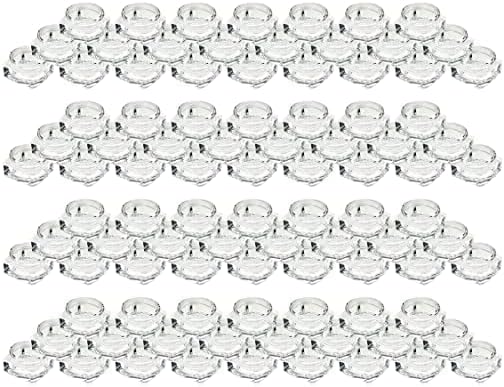 Hunky Dory 48pcs 5grams PS Acrylic Transparent with Clear Cap Cosmetics Shan Container for Creams,Lip Balm, Body Butter, Essential oil, Costemic, Makeup Use