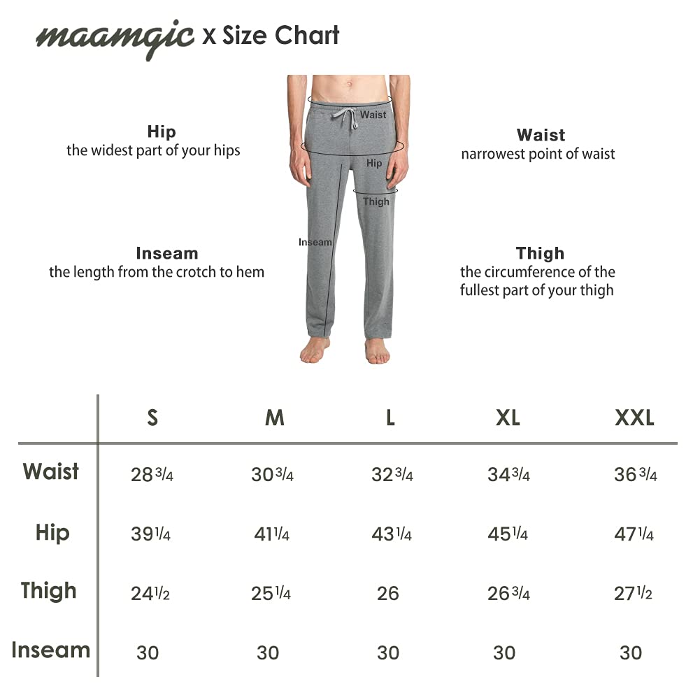 maamgic Pantalon de Yoga Homme Elastique Pantalon Décontracté Respirant Pantalon de Pyjama dans Salle de Gym