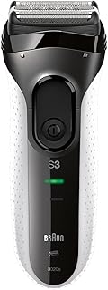 Braun Series 3 ProSkin 3020s Shaver With Protection Cap, White, MicroComb technology, Triple Action Cutting System, 2x SensoFoil, Built-in Precision – International Warranty