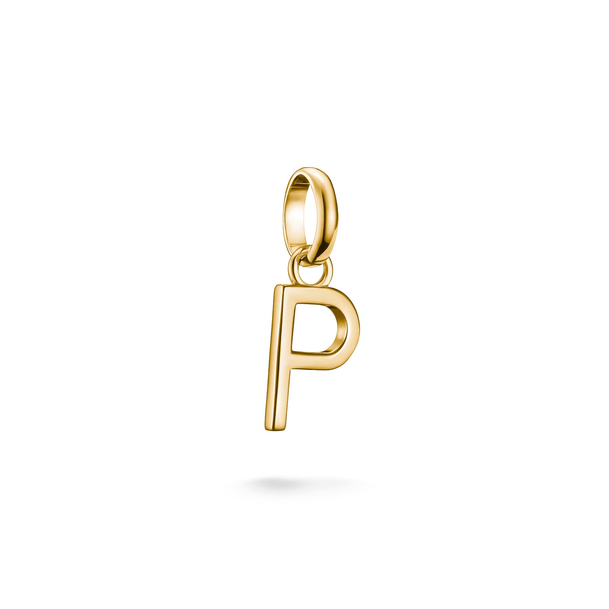 Thomas Sabo Charm Club Charming Connect Women's Gold Plated Letter P - Sterling Silver / 18Ct Plated