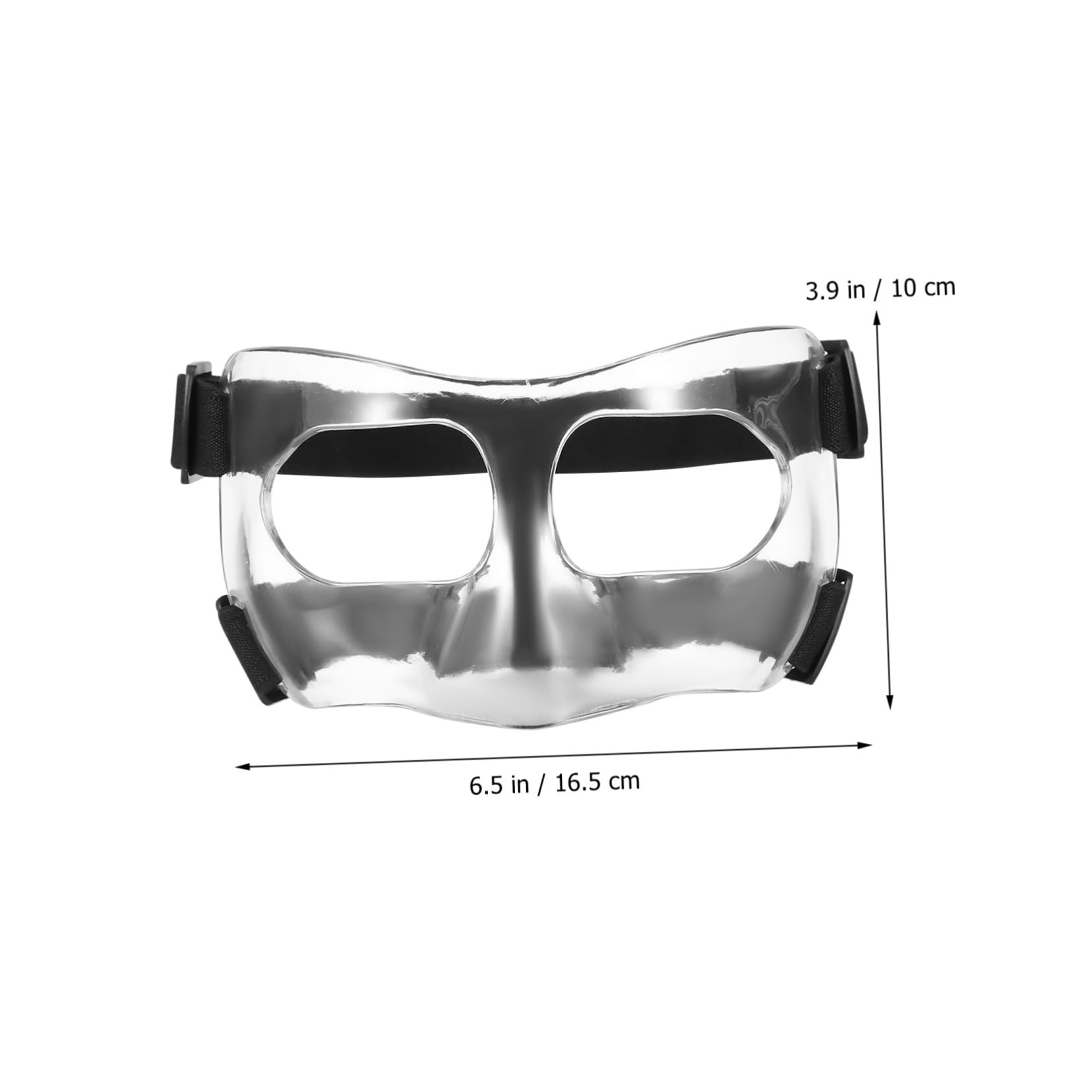 VICASKY Adjustable Clear Face Guard Nose Guard for Adults Protective Facial Mask for Basketball Soccer Baseball Durable Coverage for Broken Nose with Clear and Lasting Use