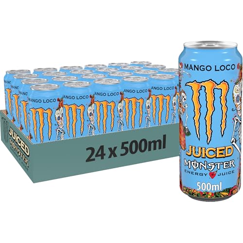 Monster Energy Juiced Mango, Bebida Energética, Pack 24 latas 500ml