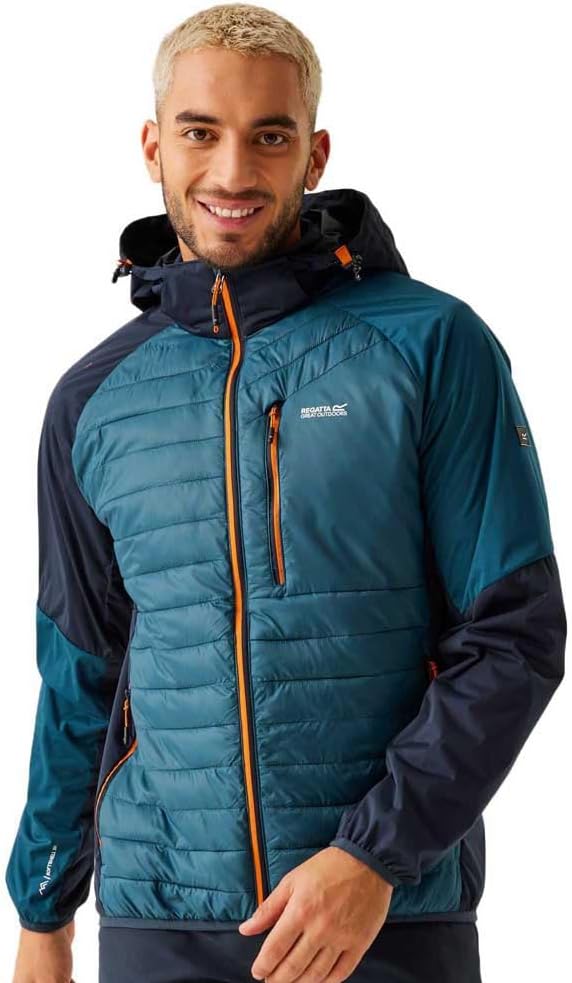 Regatta Men's Regatta Mens Pro Hybrid Lightweight Full Zip Hooded Jacket Hardshell Jacket (pack of 1)