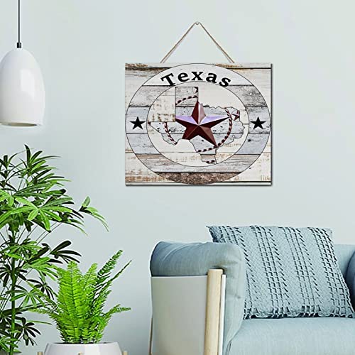 Plaque en bois Texas Lone Star décoration murale rétro bureau
