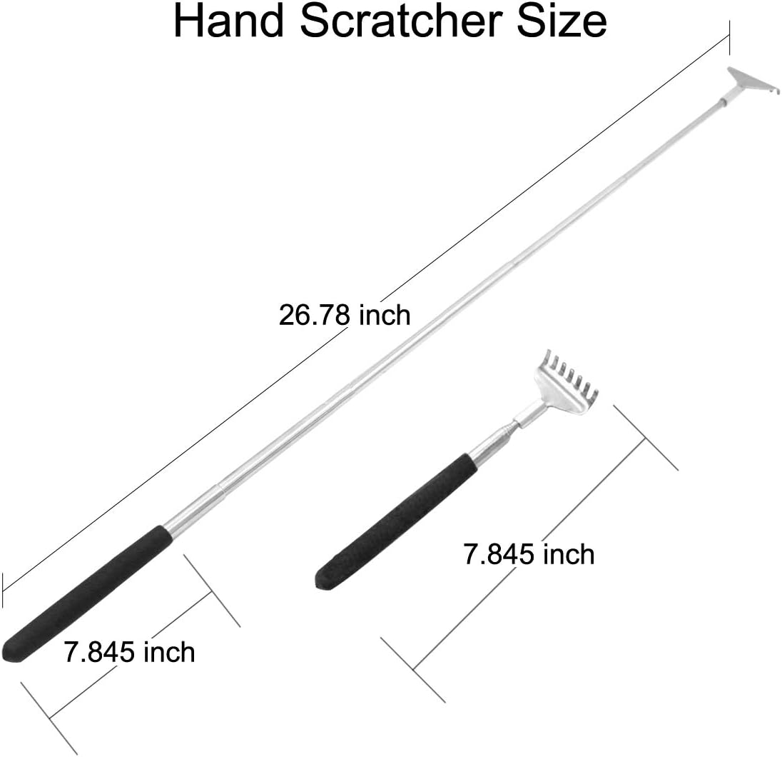 Snowyee Back Scratcher, 2 Backscratchers Extendable for Women Men and Kids (2 in 1 Set)