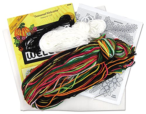 Image of Design Works Crafts Seasonal Welcome Plastic Canvas Kit