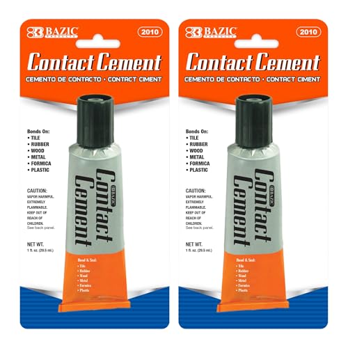 BAZIC Contact Cement Adhesive 2-Pack