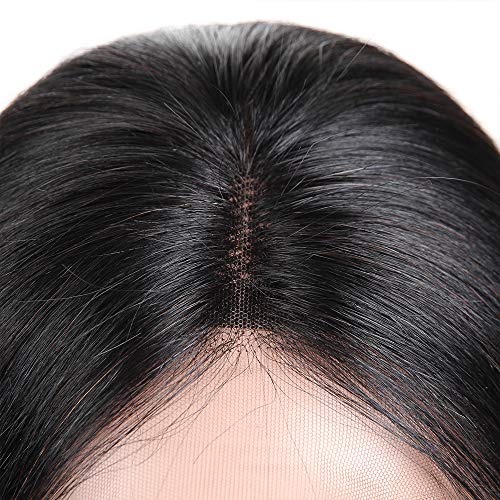 9A Grade Brazilian Straight Lace Closure Natural Color 4x4 Closure Three Part 100% Remy Human Hair Closure Hand Made Swiss Lace 2 Years Life (12")