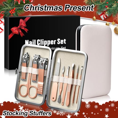 Image of Christmas Stocking Stuffers for Women Nail Clippers Manicure Kit Care Tools