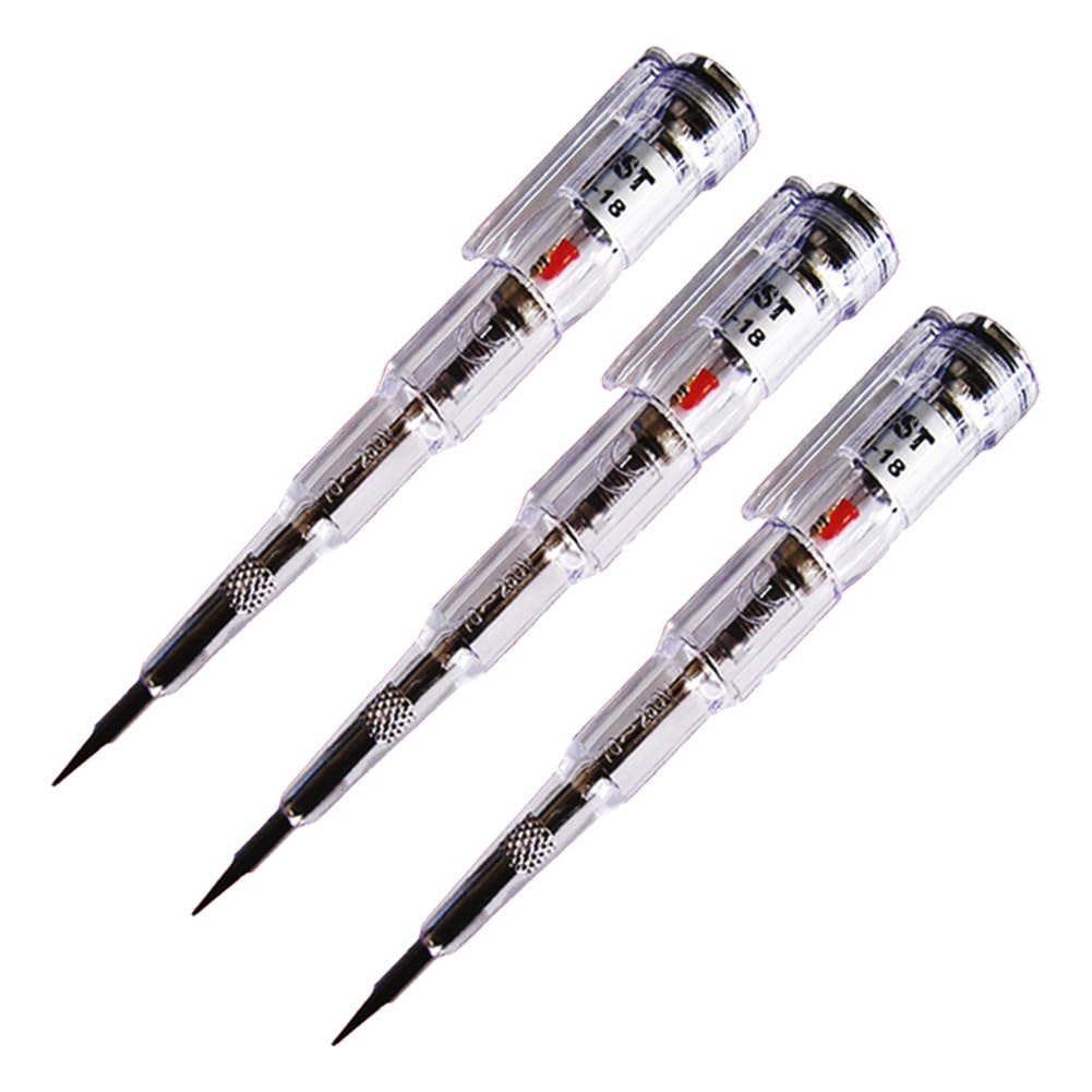 Jnchdghwa 3X Induced Electric Tester Pen Screwdriver Probe Light Voltage Tester Detector 70-250V Test Pen Voltmeter