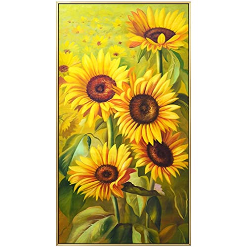 Kit broderie diamant tournesol 70x120 cm avec strass complet