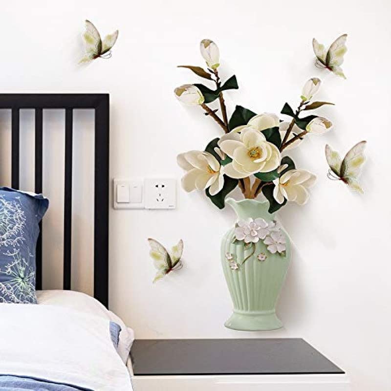 JAAMSO ROYALS Green Vase 3D wall stickers for living room flowers, floral wall stickers, flower sticker, nature wall stickers, garden stickers for walls of home (60 cm x 45 cm) (B0BY8PR5D4) Amazon Price History, Amazon Price Tracker