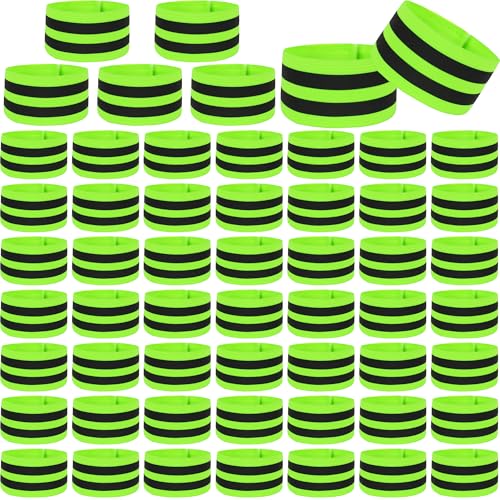 Flotory 56 bandas reflectantes reflectoras para correr, correas reflectantes de visibilidad para brazo, tobillo, pierna, muñeca, mujeres, hombres, noche, ciclismo, caminar, correr