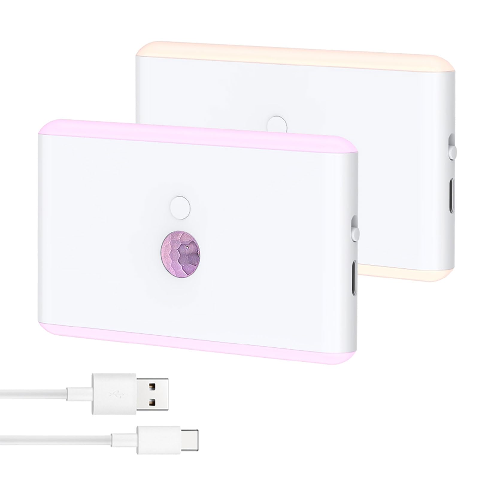 Kaeltsyn Portable USB Powered Night Light with 400mAh Battery and Auto on Off Feature USB Rechargeable Motion Sensors Lights Motion Sensors Night Light