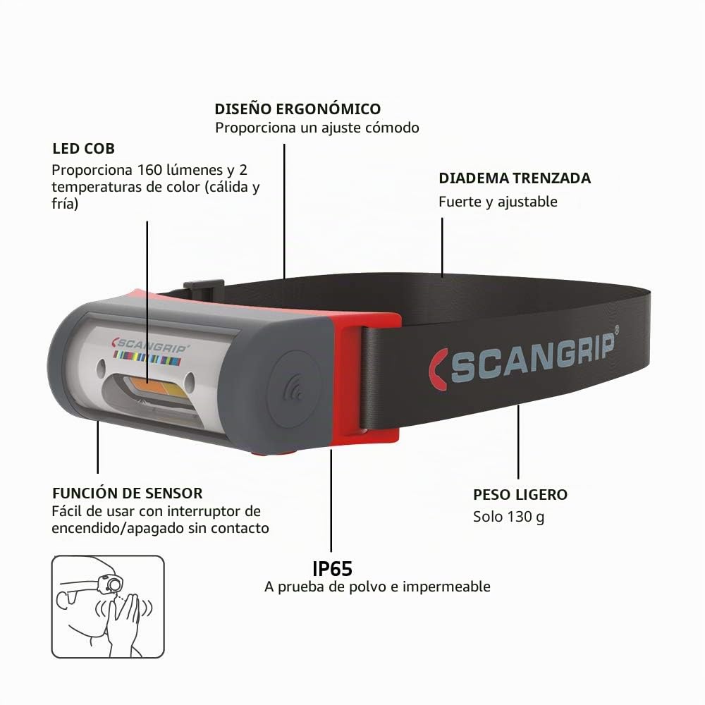 Linterna frontal Scangrip 03.5446 I-Match