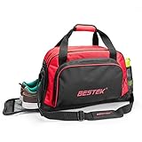 BESTEK Sport Gear Equipment Gym Duffle Bag Travel Luggage Bag Shoulder Handbag Including Shoes Compartment for Men and Women