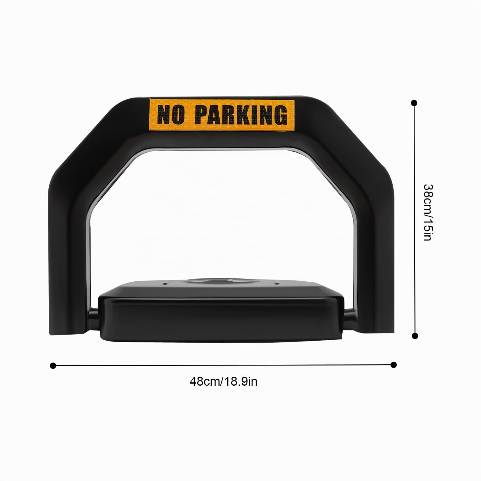 Antivol de stationnement électronique anti-écrasement 6 tonnes pliable avec 2 clés 2 télécommandes parking automatique pour la maison, le bureau, les magasins, les hôtels et les aéroports