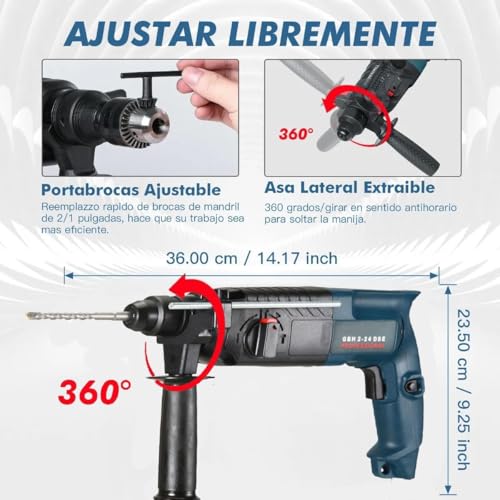 Roto Martillos Y Taladros, Tools rotomartillo sds Marca CYPODEW (2)