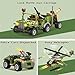 City Military Base Building Block, Compatible with Lego Military Base, Army Toy with War Helicopter, Marine Artillery Vehicle, Police Car, Gift for Kid 6 7 8 9 10 11 12 13 14 Years Old (811 Pieces)
