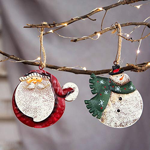 XXSLY Sapin de noël Artificiel 15 pièces Pendentif de noël Pendentif père noël Bonhomme de Neige pour Arbre de noël Bricolage Fabrication et Artisanat Cadeaux noël (Color : Snowman B 10PACK) – vue 3