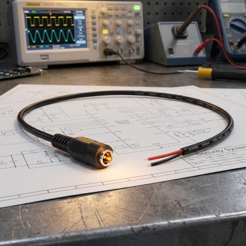 Cable de extensión para cámara CCTV de 5,5 x 2,1 mm, pack de 20 unidades para el hogar 7