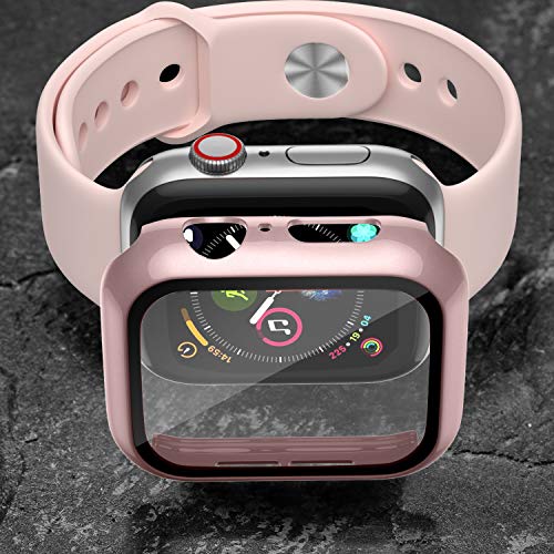[Pacote com 3] Charlam compatível com Apple Watch 40 mm, capa protetora de cobertura total resistent