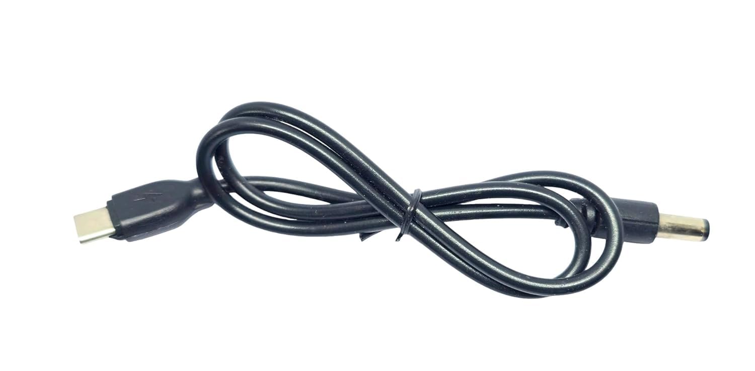 Simran Handicrafts 1pcs 50cm 0.5mtr Long USB Type C Port to 5V DC Barrel Power Jack Male 5.5mm x 2.1mm Electrical Cable Cord For DC Power transfer DIY-image-12