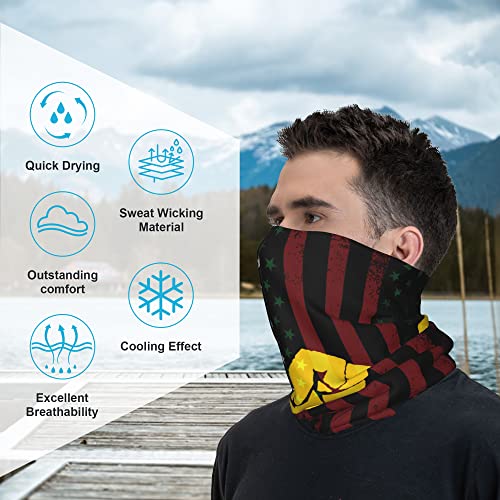 Image of 4Pcs Magic Headwear Neck Gaiter Tube Scarf Headbands Bandana Balaclava for Outdoor Running Cycling Skating Work Out
