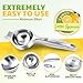 Lemon Squeezer Large, Lemon Squeezer Juicer Stainless Steel, Heavy Duty Manual Citrus Juicer Hand Press, Kitchen Tools Lime Squeezer Bar Tool, Easy to Clean Metal Lemon Hand Press