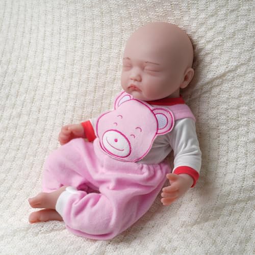 Muñeca bebé realista de silicona de 18 pulgadas miniatura 2
