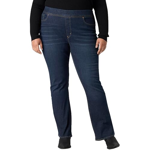 Levi Strauss Signature Gold Women's Totally Shaping Pull-On Bootcut Jeans High-Rise Stretch Denim (Also Available in Plus Size), Point Bonita 5d, 14 Regular