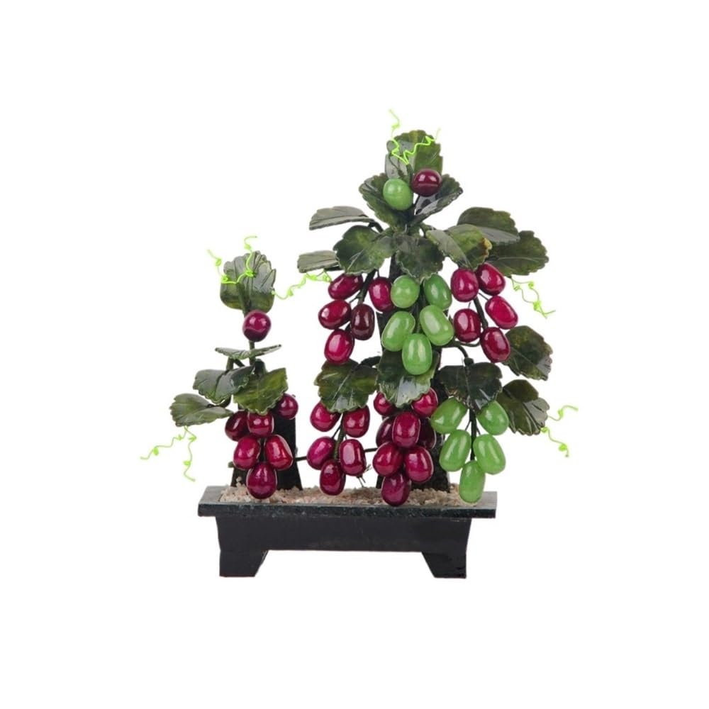 CHENGAIJIAN Artificial Bonsai Tree, Artificial Bonsai Decorative Plants, Jade Grapes Indoor Decoration Ornament