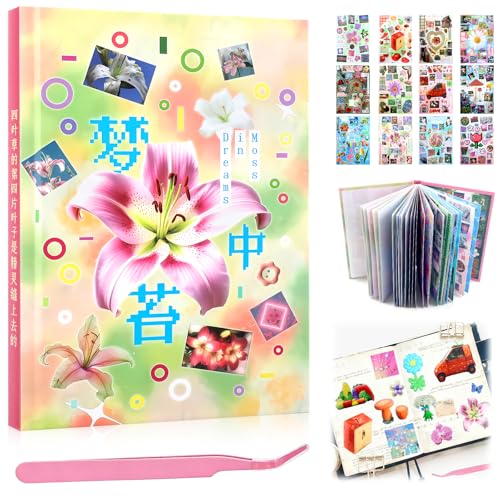 Image of 900Pcs Japanese Sticker Book Cat Kawaii Cute Scrapbook Stickers Travel Bulk Heisei Retro Stickers for Journaling Adult Y2k Aesthetic Korean Sticker Animal Toploader Decor DIY Manga Style Gifts Moss